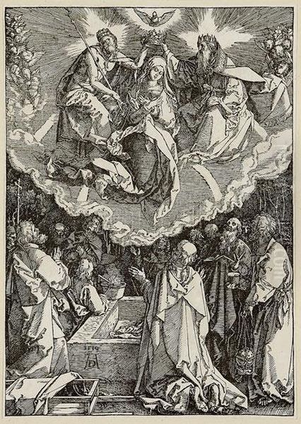 Asuncion Y Coronacion De La Virgen Oil Painting by Durer or Duerer, Albrecht