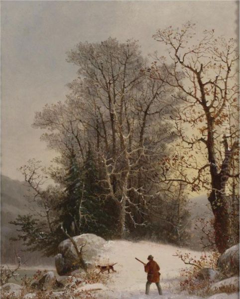 The Hunter Oil Painting by George Henry Durrie