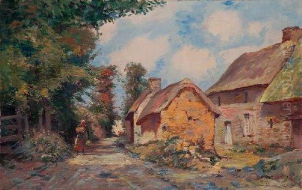 La Ferme Oil Painting by Leon Duval-Gozlan