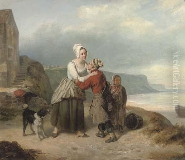 Returning Home Oil Painting by Jules-Alexandre Duval-Lecamus