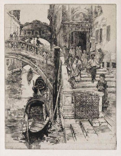 The Bridge Of Sighs Oil Painting by Frank Duveneck