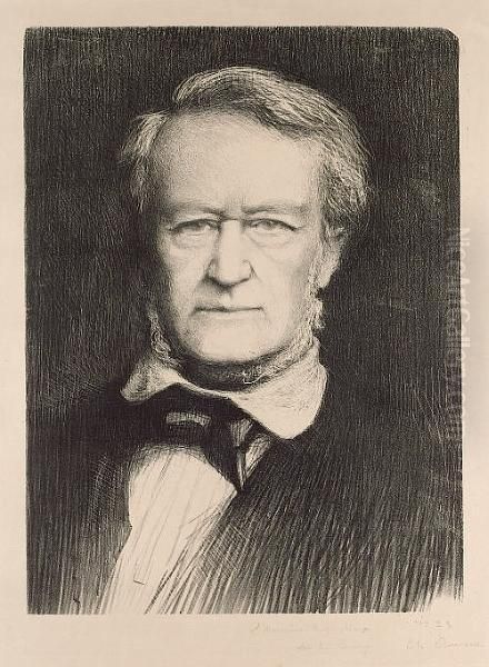 Wagner, Richard ( Oil Painting by Charles Duvent