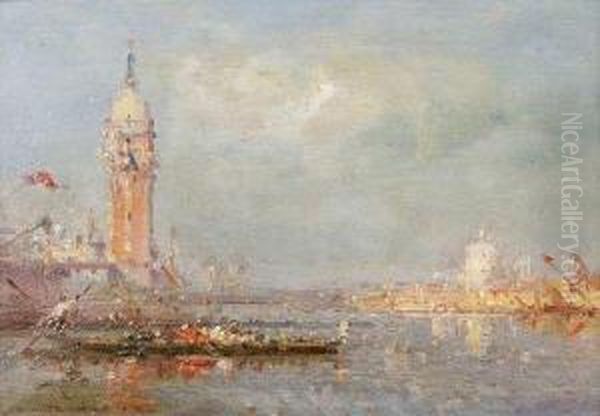 Venise Oil Painting by Henri Duvieux