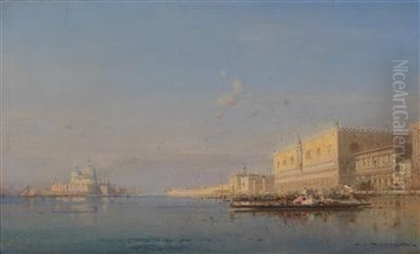 Venice Oil Painting by Henri Duvieux