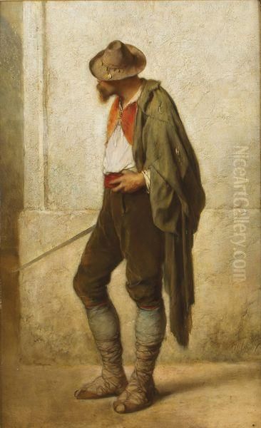 Le Brigand Italien Oil Painting by Henri-Joseph Duwee