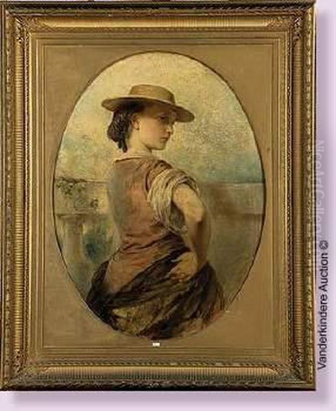 La Jolie Fille De Arles Oil Painting by Henri-Joseph Duwee