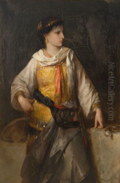 Serbian Princess Oil Painting by Henri-Joseph Duwee