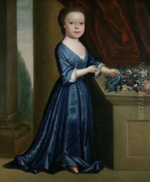 Girl In A Bluedress Oil Painting by Gerardus Duyckinck