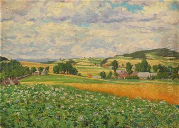 Sommerlandschaft by Bohuslav Dvorak