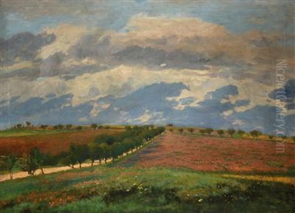 Landschaft Mit Weg by Bohuslav Dvorak