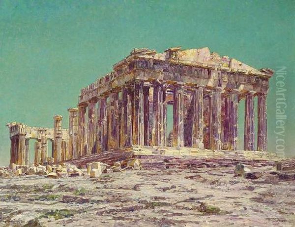 The Parthenon Oil Painting by Charles Gifford Dyer