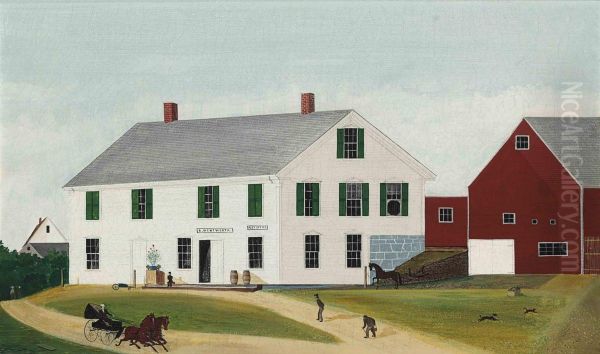 Wentworth General Store And Post Office, Appleton, Maine Oil Painting by Uriah Dyer