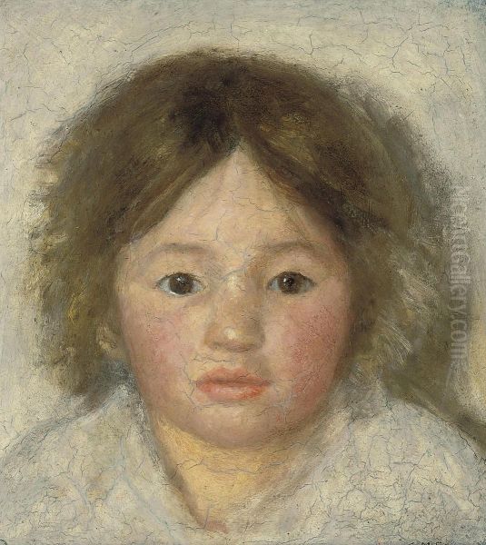 Head Of A Child Oil Painting by Susan H. Macdowell Eakins