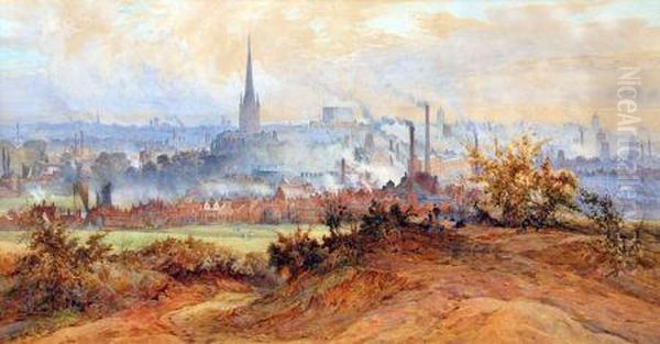 Prospect Of Norwich Oil Painting by Charles Earle