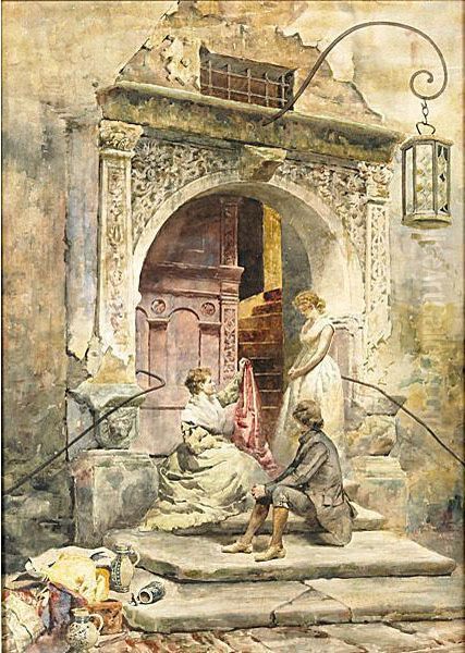 The Doorway Oil Painting by Lawrence Carmichael Earle