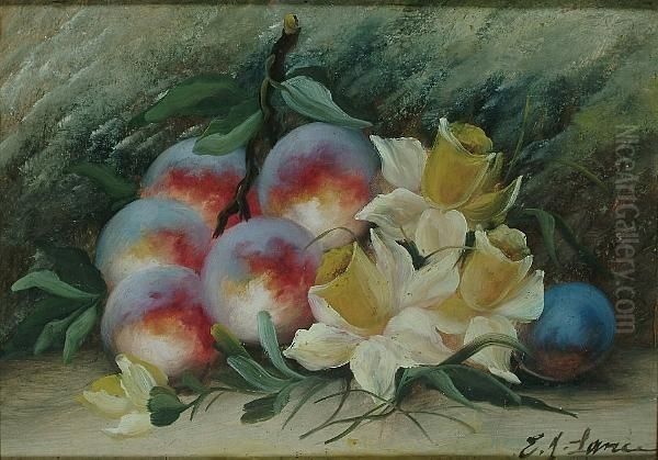 Still Lifes Of Fruit And Flowers Oil Painting by Chester Earles