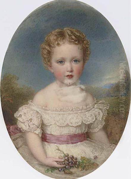 Princess Marie Louise Of Schleswig-holstein Oil Painting by Reginald Easton