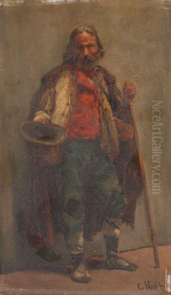 Der Bettler Oil Painting by Carl Ebert