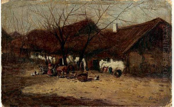 Maison Hongroise Oil Painting by Ludwig Ebner