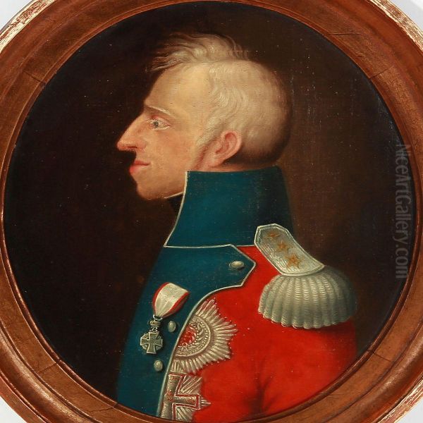 Portrait Of King Frederik Vi Of Denmark Oil Painting by C.W. Eckersberg