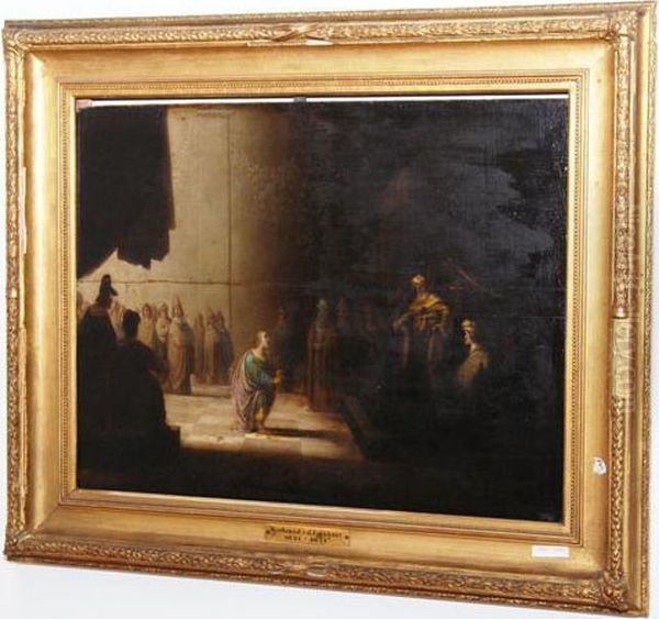 Darbringung Im Tempel. Oil Painting by Gebrand V. Eckhout