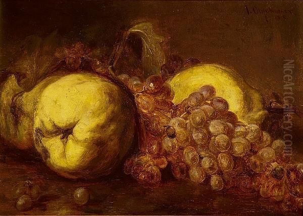 Still Life With Fruits Oil Painting by Ioannis Economou