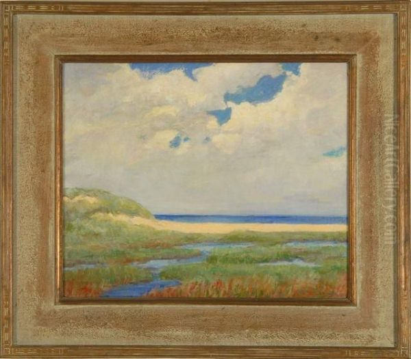 Campon Pond, Nantucket. Oil Painting by Henry Stephens Eddy