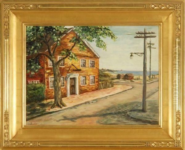 The Nantucket Whaling Museum. Oil Painting by Henry Stephens Eddy