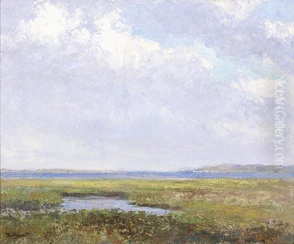 Nantucket Marshes Oil Painting by Henry Stephens Eddy