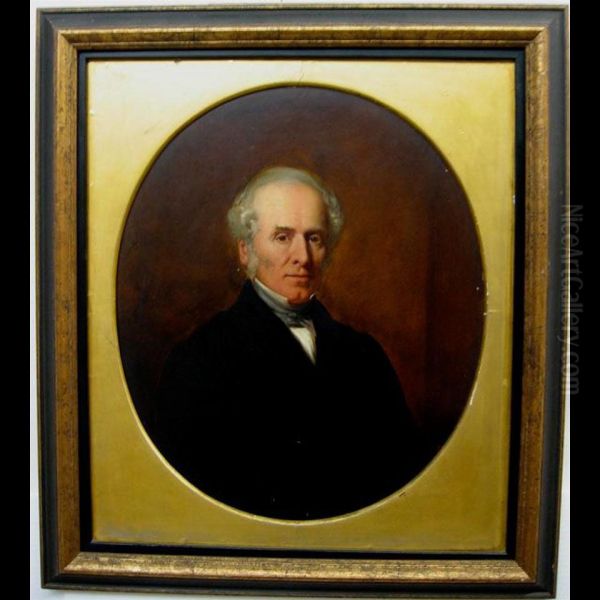 Portrait Of A Gentleman Oil Painting by James H. Edgar