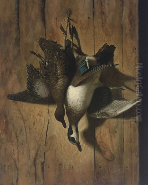 A Brace Of Duck Oil Painting by Edward Edmondson