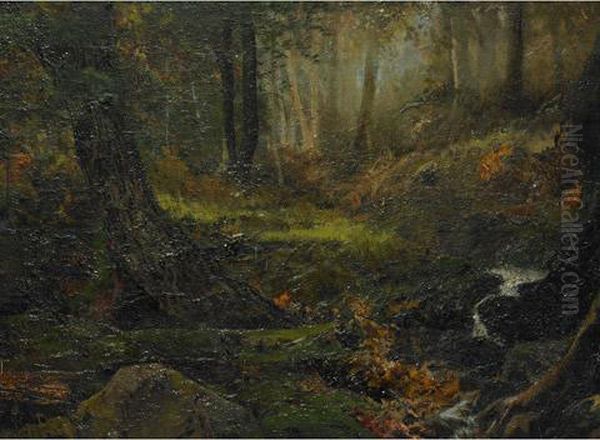 In A Boulton Forest Oil Painting by Aaron Allan Edson