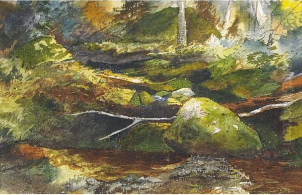 The Brook Oil Painting by Aaron Allan Edson