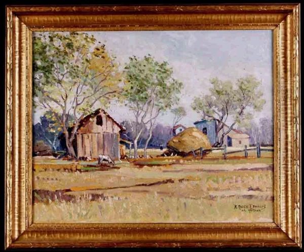 Where Once The Sage Brush Grew Oil Painting by Howard Arden Edwards