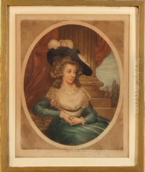 Portrait Of Woman Oil Painting by Samuel Arlent Edwards