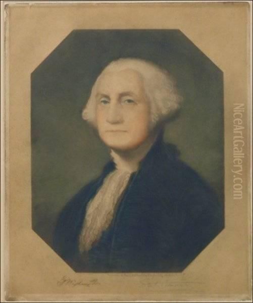 George Washingt Oil Painting by Samuel Arlent Edwards