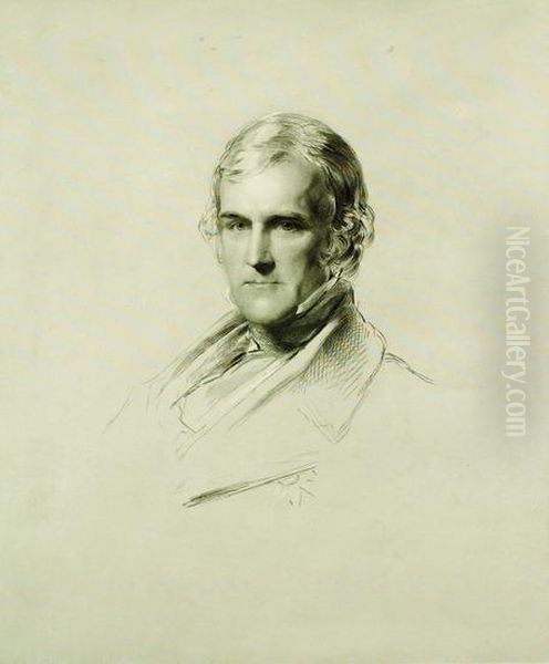 Lord Viscount Deredcliffe Oil Painting by W. Joseph Edwards