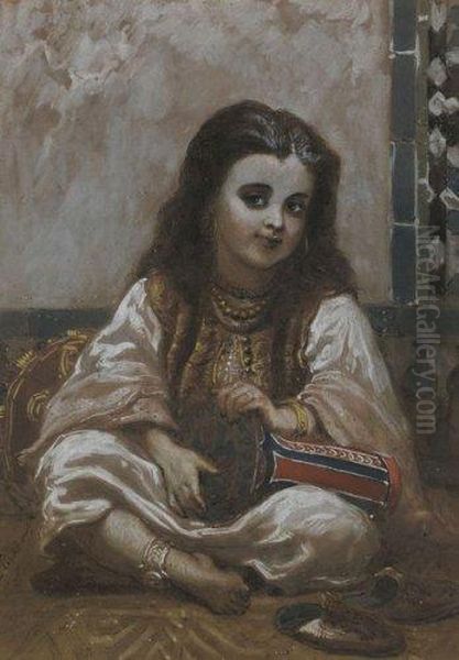 Jeune Fille Marocaine Oil Painting by Victor Eeckhout