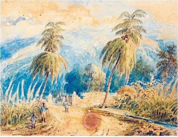 Constant Spring, Sugar Estados Near Kingston, Jamaica Oil Painting by Daniel Thomas Egerton