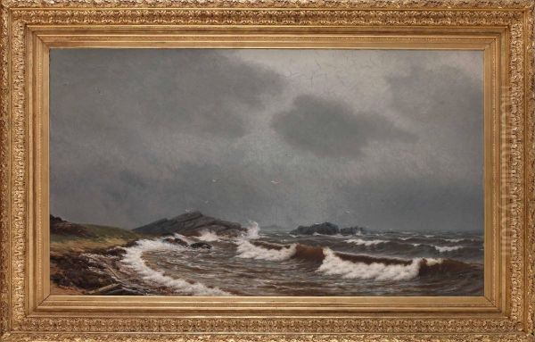 Hallands Vadero Oil Painting by Johan Peter Eggers