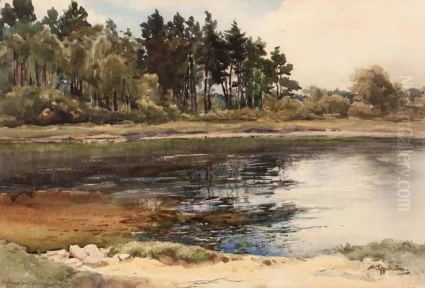 The Bridge Pool Oil Painting by Wycliffe Egginton