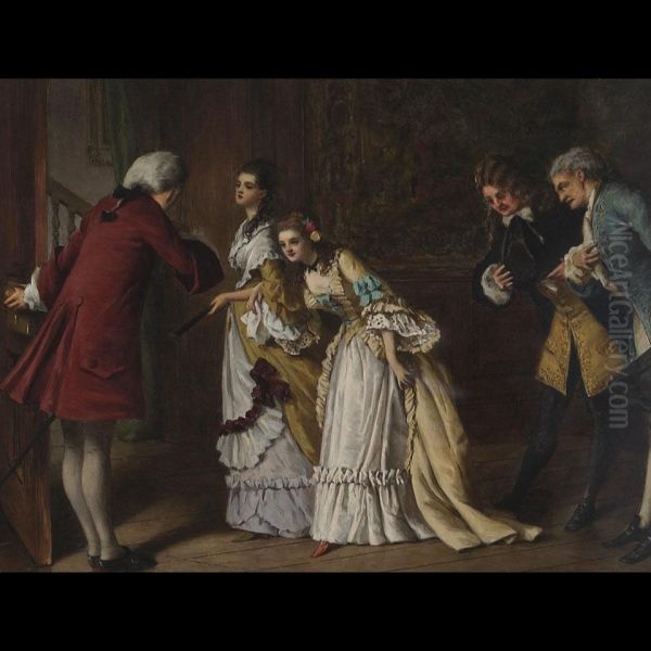 The Reception Oil Painting by William Maw Egley