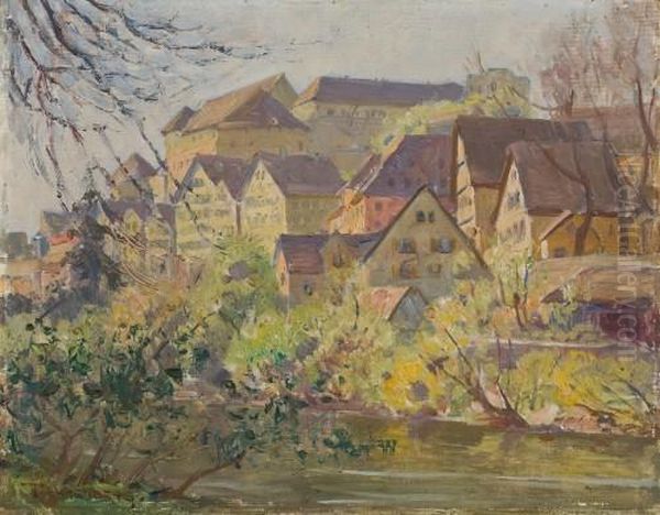 Tubingen Oil Painting by Paul Ehrenberg