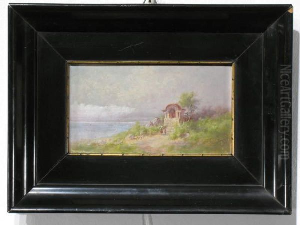 Suddeutsche Seenlandschaft Oil Painting by Gustav Eichhorn