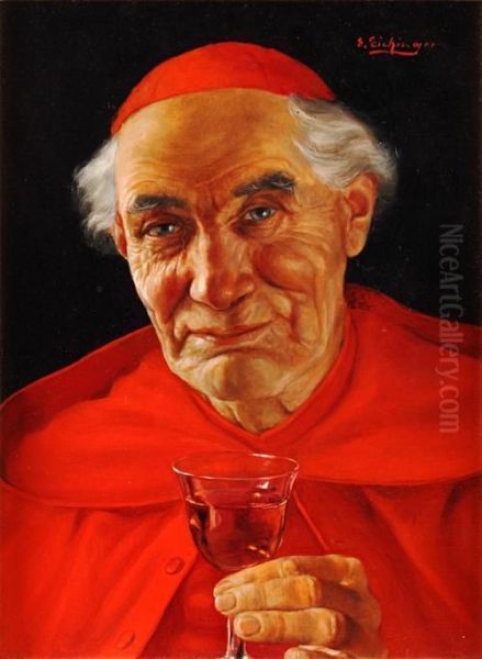 Portrait Of A Cardinal Oil Painting by Erwin Eichinger