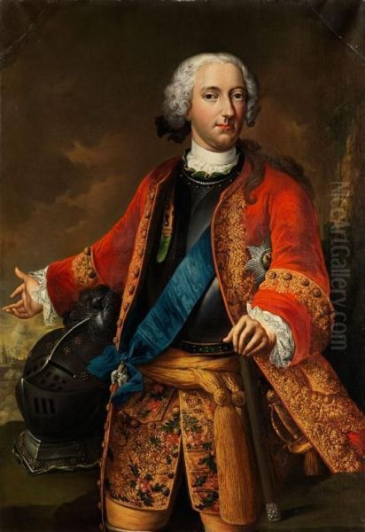 Portraitbildnis Karl I Herzog Von Braunschweig-wolfenbuttel Oil Painting by Johann Conrad Eichler