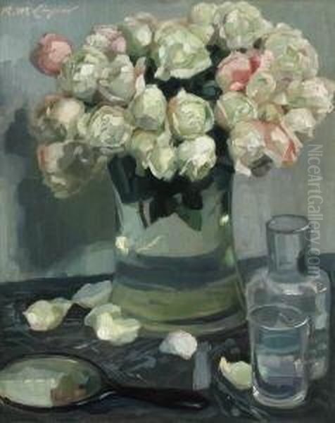 Blumenstilleben. Oil Painting by Reinhold Max Eichler