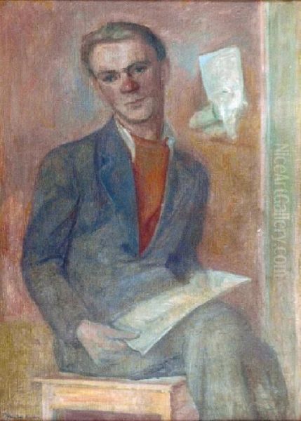 Portret Rzemyszkiewicza Oil Painting by Zdzislaw Eichler