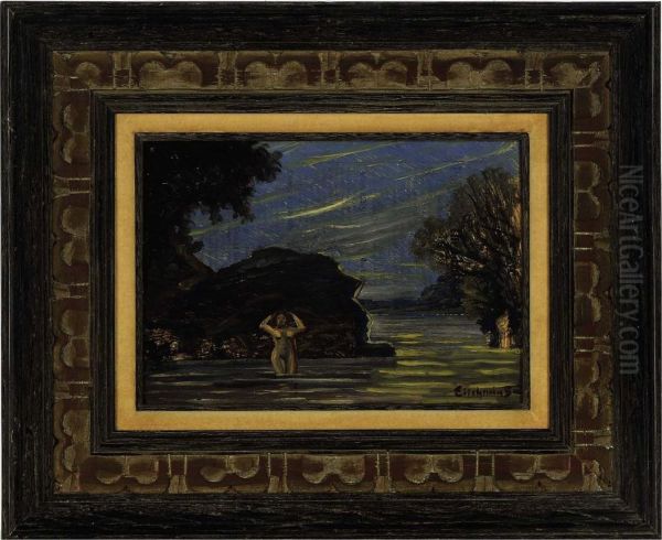 Between The Dark And Daylight Oil Painting by Louis Michel Eilshemius