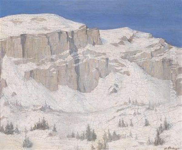 Schneebedecktes Bergmassiv by Andreas Einberger